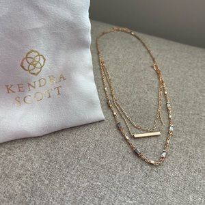Kendra Scott Rose Gold layered necklace
